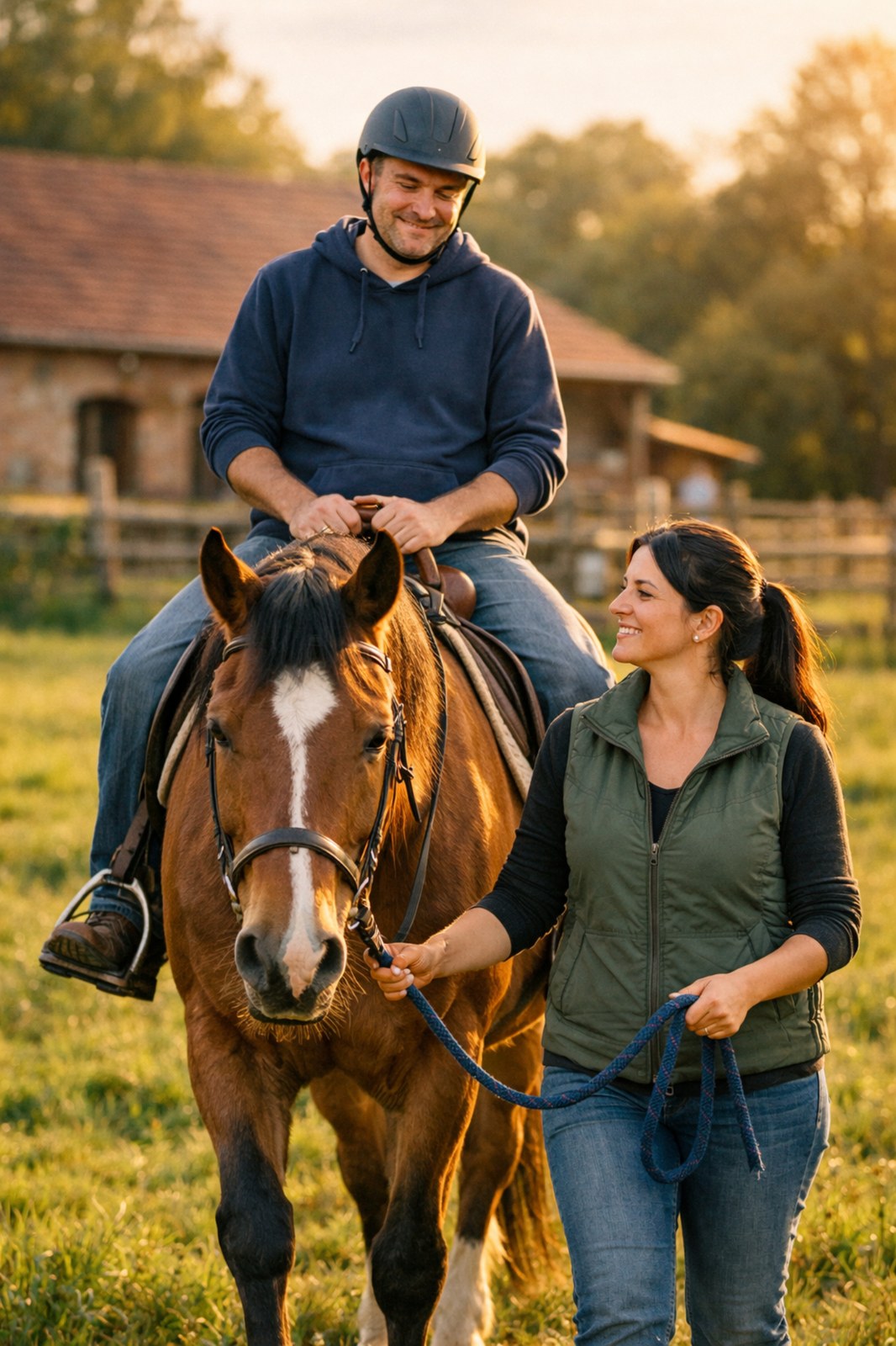 Begleitete Begegnung mit dem Pferd
